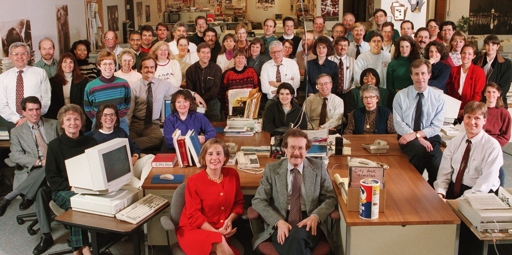 1994: Staff Christmas photo